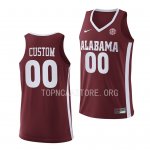 Men's Alabama Crimson Tide #00 Custom Crimson Replica NCAA 2022-23 College Basketball Jersey 2403FBUJ4